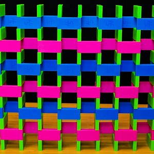 1.6K views · 78 reactions | How to Build a Domino Wall (pt. 1: Alternating Technique) | Hevesh5 | Facebook