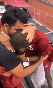 28K views · 705 reactions | The extraordinary, emotional moment  磊  Mutaz Barshim Wins High Jump Gold for Qatar #Qatar #TokyoOlympics #Tokyo2020 #UnitedByEmotion #StrongerTogether #WhatGravity #HighJump #GoldMedal #MutazBarshim #QatarNews #QatarDay | Qatar Day | Facebook