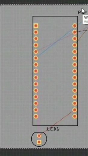 simple rangkaian PCB di Fritzing