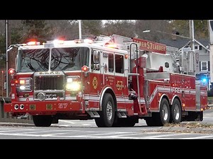 Bedford Hills FD Engine 198, *NEW* Tower Ladder 57, Tanker 5, & Car 2033 Responding