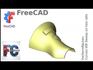 FreeCAD 1.0 - Curves sweep on two rails