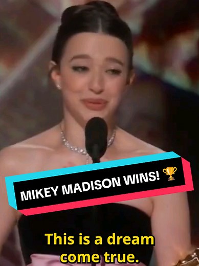 Mikey Madison Wins Best Actress at the Oscars 2025