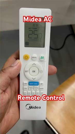 Midea split AC remote control | Midea AC remote control 2026 model #airconditioner #remotecontrol