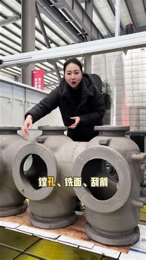 A large horizontal boring and milling machine with a telescopic spindle that is two meters