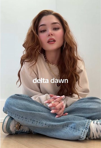 delta dawn 🥀 #deltadawn #tanyatucker #acoustic #cover | delta dawn