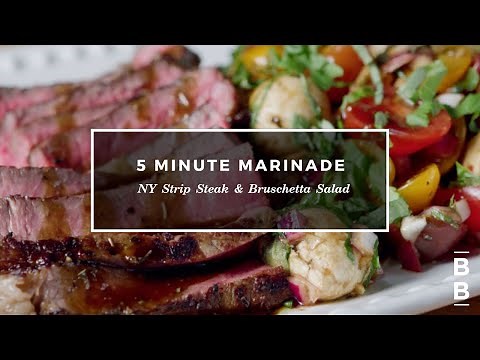 5 Minute Marinade for Grass-Fed NY Strip (ButcherBox NY Strip Steak | Sear, Roast)