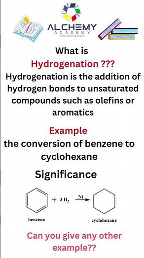 What is hydrogenation ?
