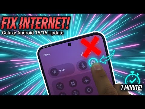 How to Fix Samsung Galaxy Internet Not Working | Android 15/16 Update (1 Minute Fix!)