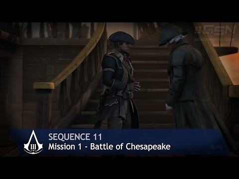 Assassin's Creed 3 - Sequence 11 - Mission 1 - Battle of the Chesapeake (100% Sync)