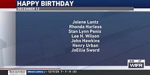 December 12 & 13 birthdays