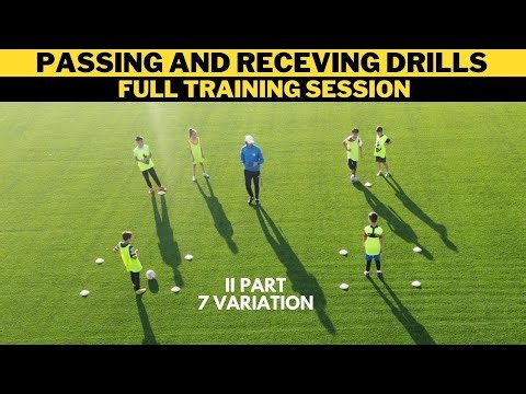 Passing And Receiving Training | Full Training Session | 2 Part 7 Variation | U10 +