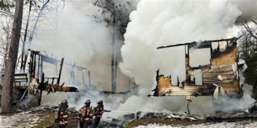 Structure fire destroys home 15 miles north of Bemidji