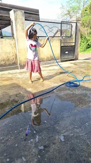 Sifa is taking a shower using her shower hose #😅😂#shortsviral #shortviralvideos #trendingshorts