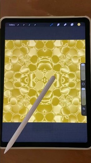 Procreate 3D Metallic Texture with Noise & Liquify