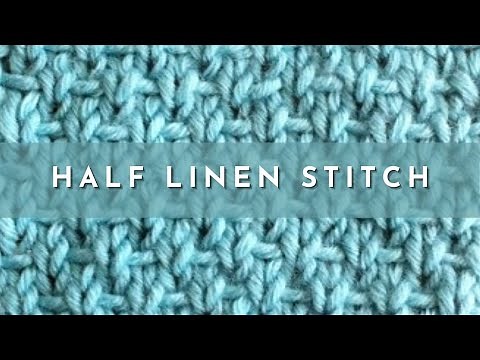 How to Knit the Half Linen Stitch | Knitting Stitch Pattern | English Style