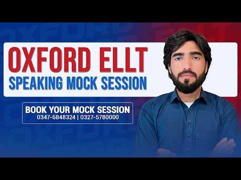 Oxford ELLT Speaking Mock Session | Real Practice Test for Oxford ELLT 2026