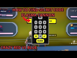 SECRET CRAZY RED VS BLUE MAP FORTNITE CREATIVE How to find secret code Plasma cannon tutorial code
