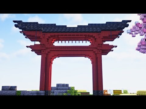 How to Build a Japanese Torii Gate in Minecraft