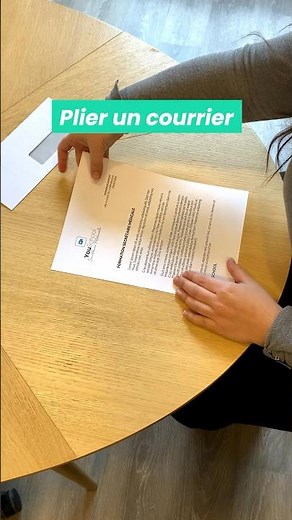 Comment plier un courrier ?