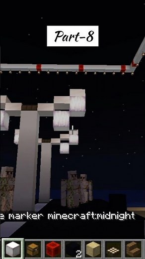 Mine City part-8 build a street light in Minecraft #gaming #minecraft