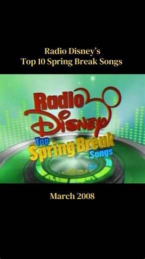 Radio Disney's Top 10 Spring Break Songs - March 2008