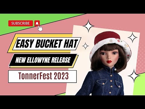 How To Make A Doll Hat / Reversible Bucket Hat for Ellowyne / TonnerFest / VDC Bucket List Pattern