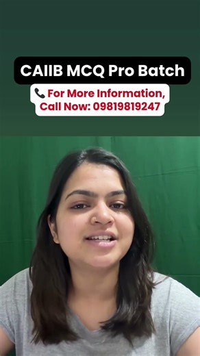 CAIIB MCQ Question Practice Batch #caiibjune2026 #caiibjune2026 #officersadda247 #aartipathak