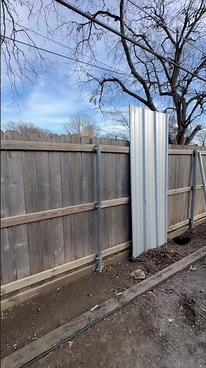 Preparing to Replace this old wood fence with A Durable R panel Build. Much longer lasting #diy
