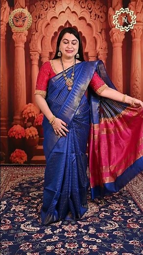 🌺 Navratri Day 3 | Maa Chandraghanta Puja | Royal Blue Color Significance || Nidharshana Sarees ||