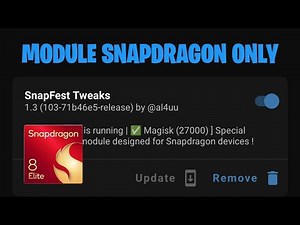 Special Gaming Performance! on Snapdragon Devices with Magisk Module - SnapFast