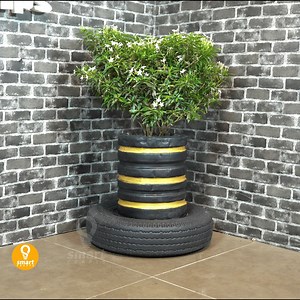 Ideas To Make Unique And Beautiful Flower Pots - Creative Flower Pots From Old Tire And Cement. | Smart Crafts TV