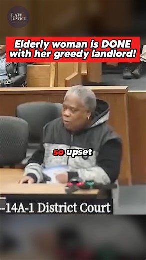 “I can’t afford to NOT pay rent!” -Elderly woman explains her frustration with her greedy landlord.
