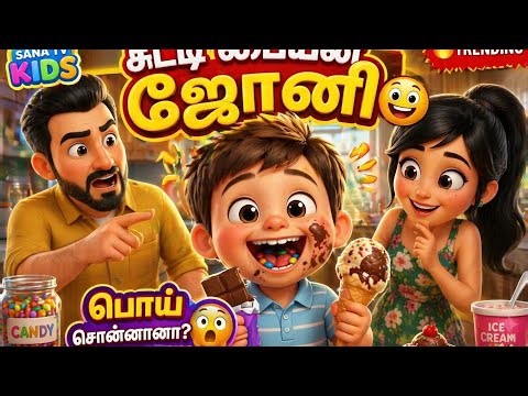 சுட்டி ஜோனி 😄 | Johnny Johnny Tamil Song | Kids Funny Song 😂