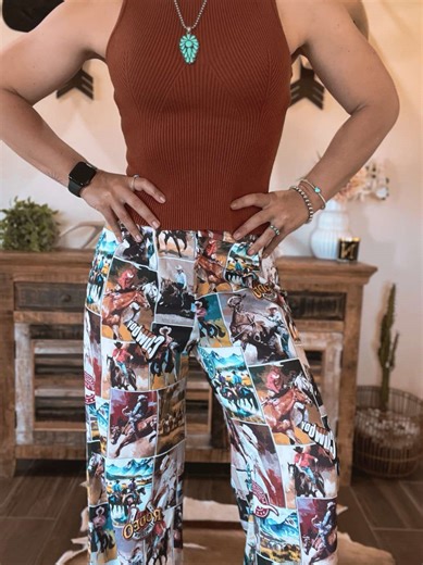Who loves a bit of vintage ??? 😍 these pants speak vintage rodeo 🤎 get yourself a pair at @Buffalo Bills Western Store #vintage#rodeo#western#style#buffalobillswestern