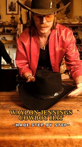 Waylon Jennings style cowboy hat made step-by-step! Very few guys as bad ass as Waylon Jennings so we combined a few of his best hats and made y’all this beauty ! He wasalways rocking black, had a few different shapes, we combined them all into one. This is our version of his iconic hats! Stay wild! | Wild Hats