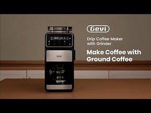 How to Brew with Ground Coffee | Gevi 10 Cup Drip Coffee Maker with Built-in Grinder