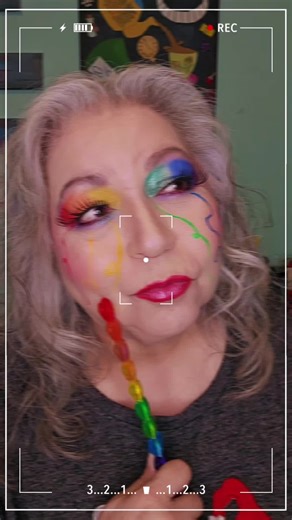 Makeup look using Flex Beauty Cosmetics eye shadows and Stardust, as well as Stardust turned graphic liner with glitter sealer. #makeup #makeupover50 #colorfulmakeup #flexbeautycosmetics #CapCut @Flex Beauty Cosmetics