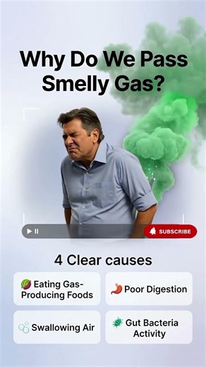 Why Do We Pass Smelly Gas? 🤢 | 4 Causes You Didn’t Know #shorts #fart