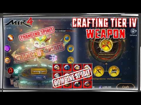 SPACE X MIR4 | TRANCEND N COMBINE SPIRIT | CRAFTING TIER IV WEAPON