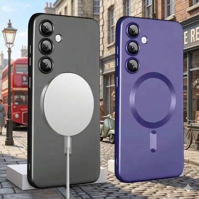 1PC Hadaasi Purple Luxury Magnetic Phone Case Compatible With Samsung Galaxy S26Ultra/S26Plus/S26/S26Edge/S25Ultra/S25Plus/S25/S25Edge/S25FE/A57/A37/A17/A07/A56/A36/A26/A55/A35/A25/A15/A24/A34/A14/A16/A06/A05S, Soft TPU Material, Also Compatible With IPhone 17 Apple Air 17e 16 E 15 14 13 12 11 Pro Max Plus | SHEIN