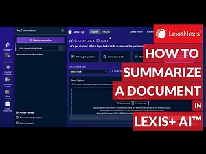 How to Summarize a Document in Lexis+ AI
