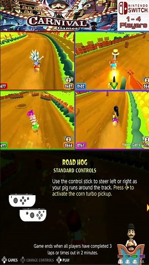 road hog - Carnival Games for Nintendo Switch - mainin game