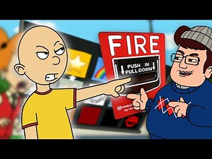 Caillou Stops The Fire Alarm During Behavior Card Day/Ungrounded