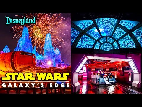 Star Wars: Galaxy’s Edge Disneyland at Night | All Rides Full POVs 4K + Fireworks Show