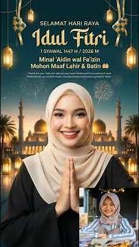 MAKE COOL EID GREETING CARDS WITH AI