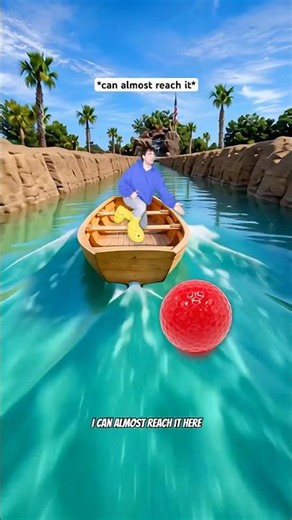 When Your Mini Golf Ball Goes In The Water 🤣 #shorts #relatable