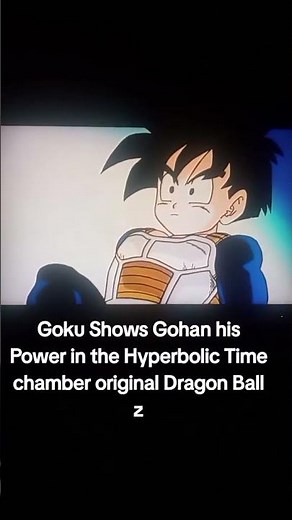 Goku Shows Gohan his Power in the Hyperbolic Time chamber original Dragon Ball z #trendingshorts