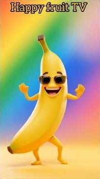 Banana Song for Kids | Fun & Healthy Fruit Rhyme 🍌 | Happy Fruit TV