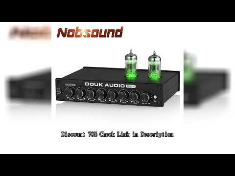 Nobsound HiFi 7-band EQ Equalizer Vacuum Tube Balanced XLR Stereo RCA Pre-amplifier with Tone Contro