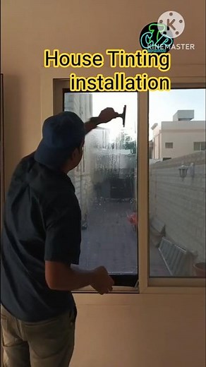 How To Install House Window Tint Like a PRO! 🏠🔥 #shorts